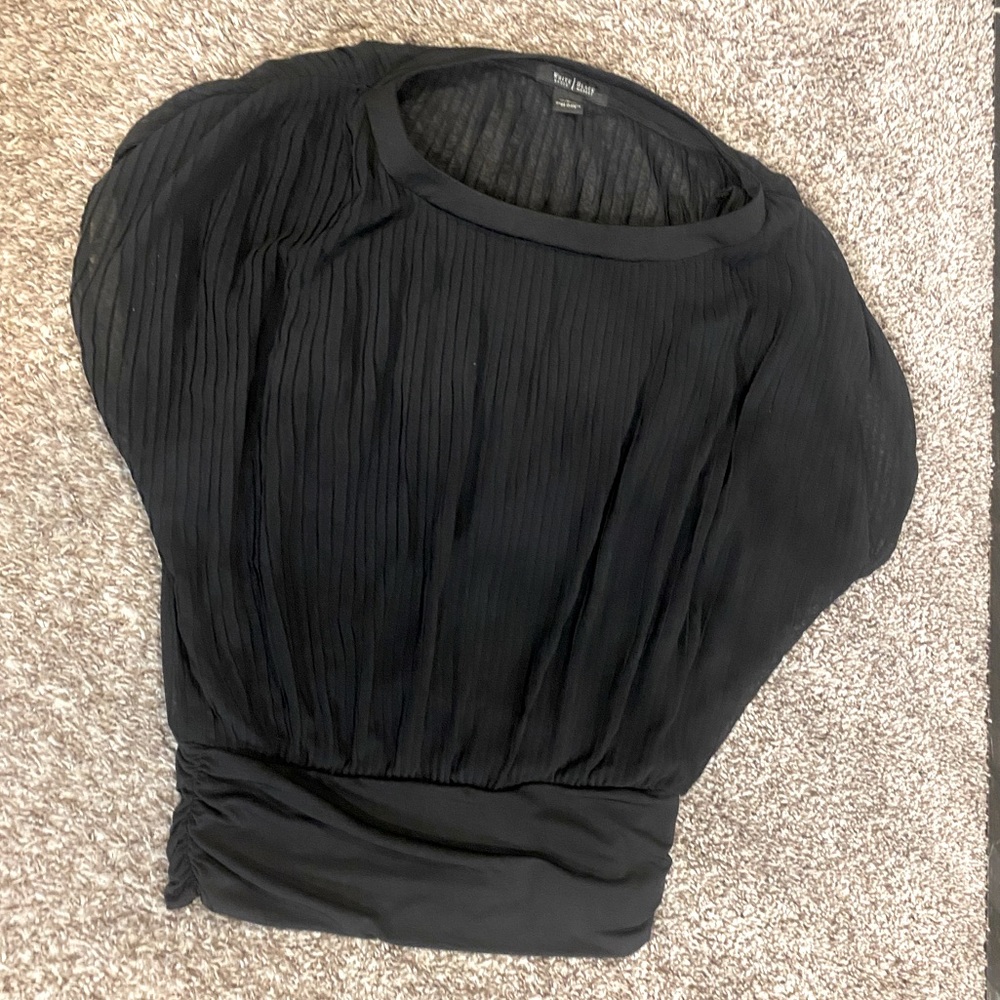 WHBM beautiful black dress shirt
